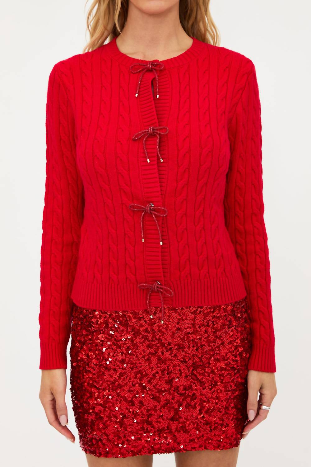 Beach Riot - Ally Cable-knit Cardigan