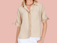 Joy Joy - Tie Sleeve Shirt