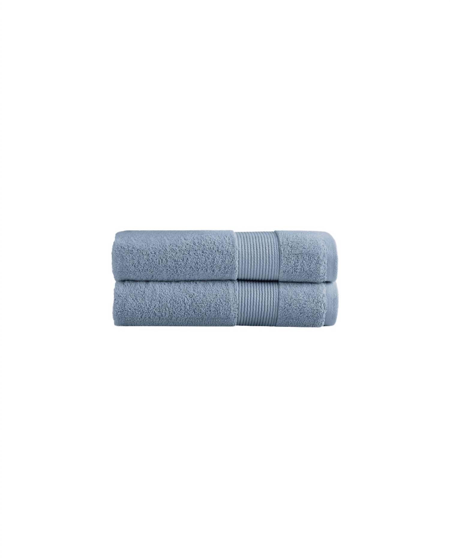 Under the Canopy Classic Organic 2-piece Hand Towel Set in chambray - item