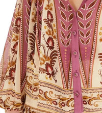 Farm Rio - Delicate Ainika Smocking Long Sleeve Blouse