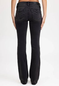 Miss Me - Women's Rice Stitch Mid-rise Boot Cut Jeans