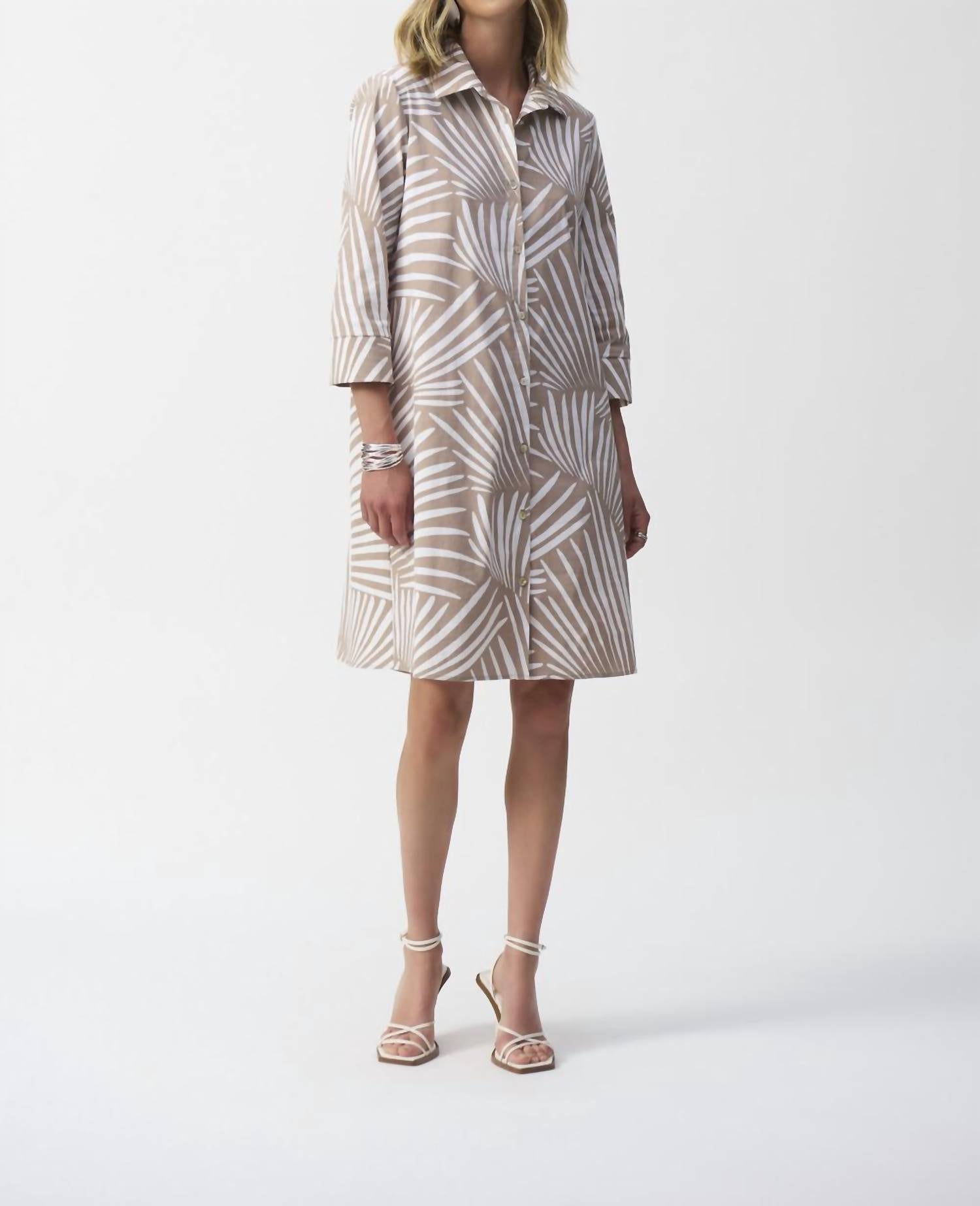 Joseph Ribkoff - Casual Knee Length Shirt Dress