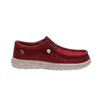 Lamo Women's Paula Casual Deck Shoe in burgundy - women's shoe - detail view
