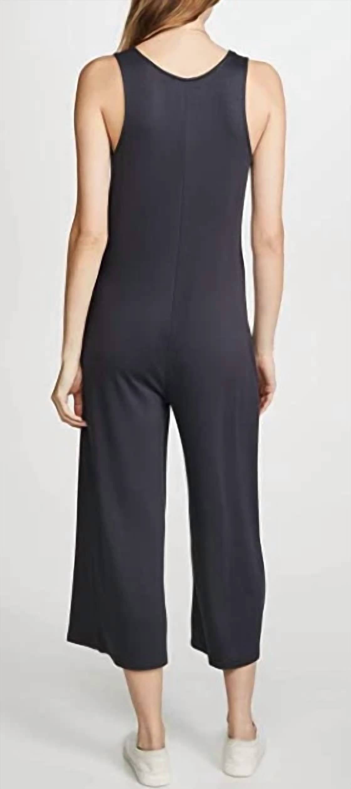 Z Supply The Mojave Jumpsuit in black - women's pants - alternate view