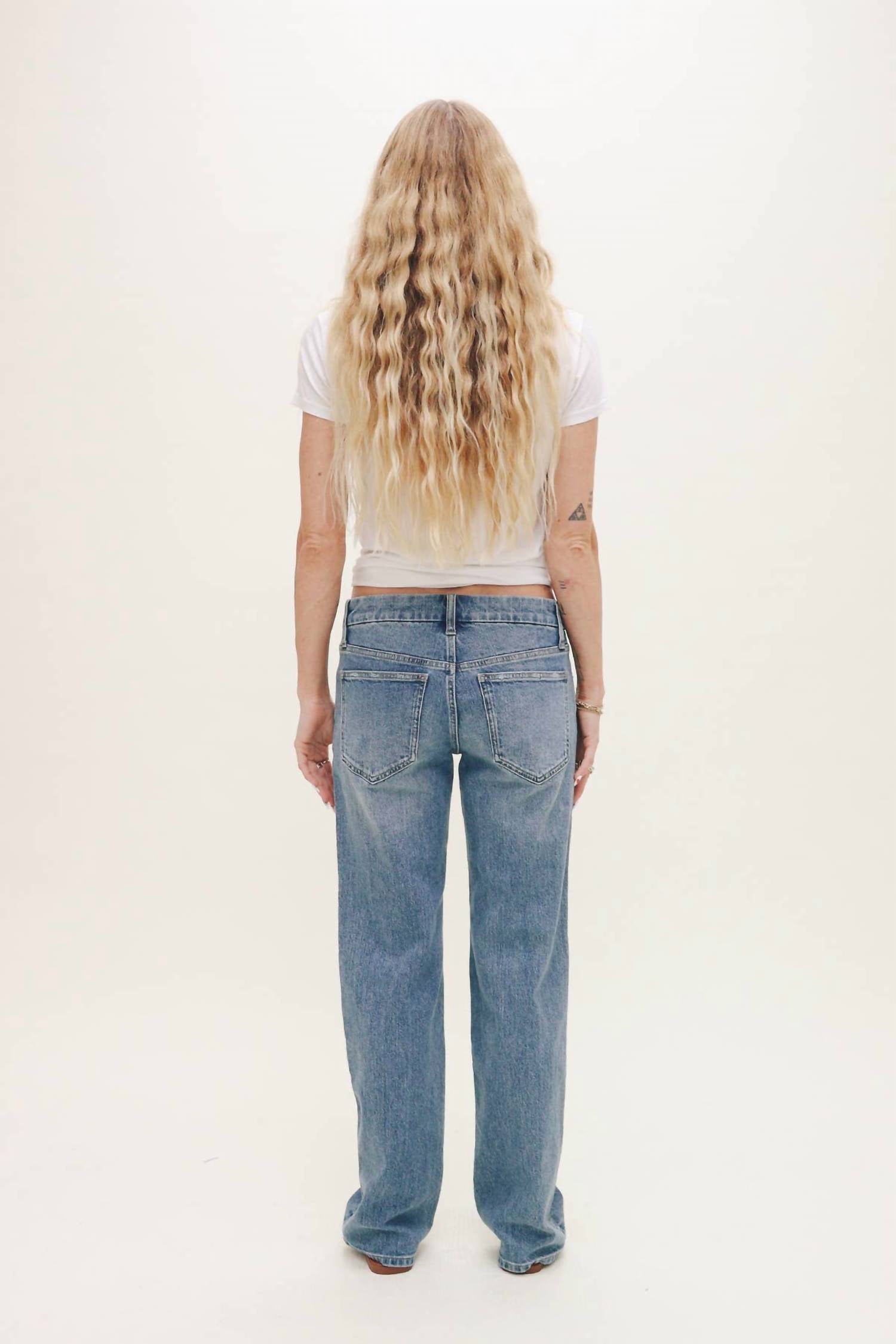 Oliver Logan - Winston Low Rise Wide Leg Jeans
