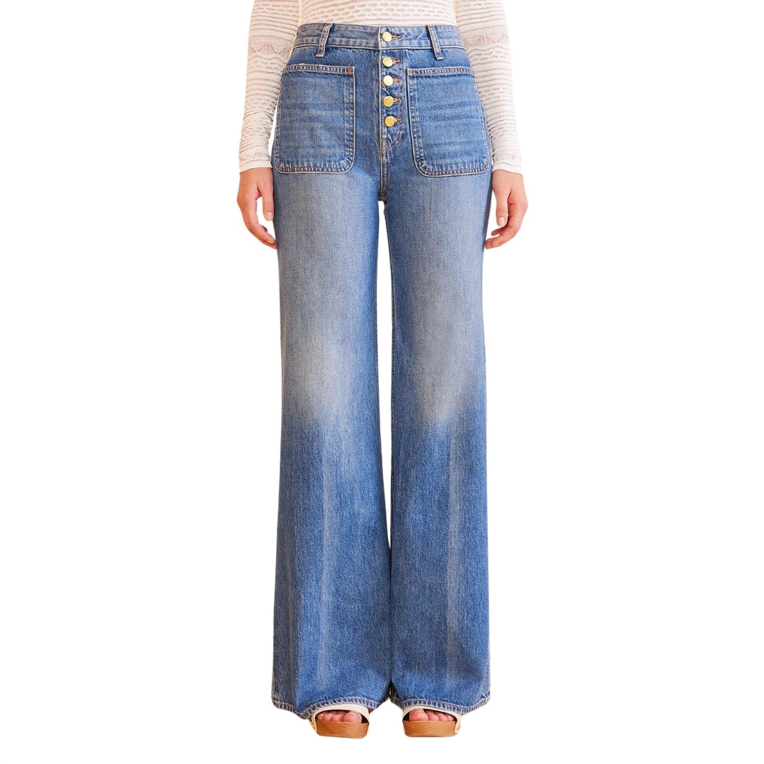 Ulla Johnson Women's The Gwynne Jean in danube - women's jeans
