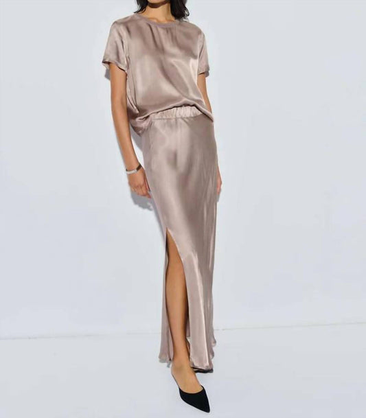 Nation Ltd - Maribel Bias Skirt With Slit