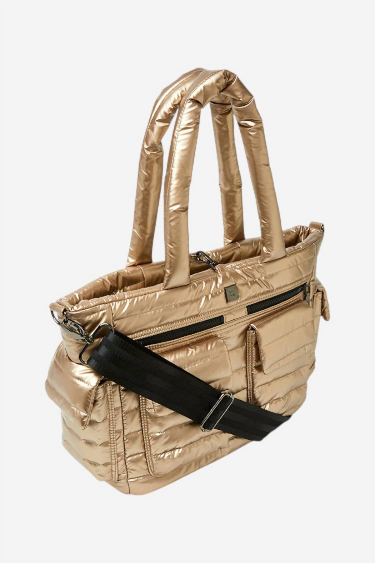 THINK ROYLN Women's Two Faced Reversible Tote Bag in pearl cashmere - women's bag - alternate view