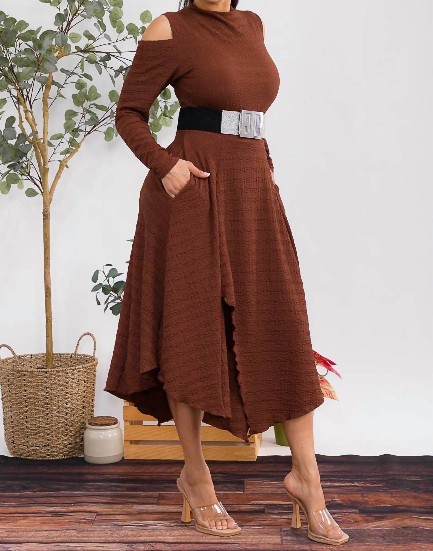 Karen T Design - Bubble Textured Midi Dress