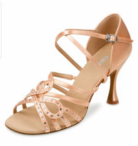 Bloch - Women's Hope 2.5" Flare Heel Latin Sandal With Rhinestones