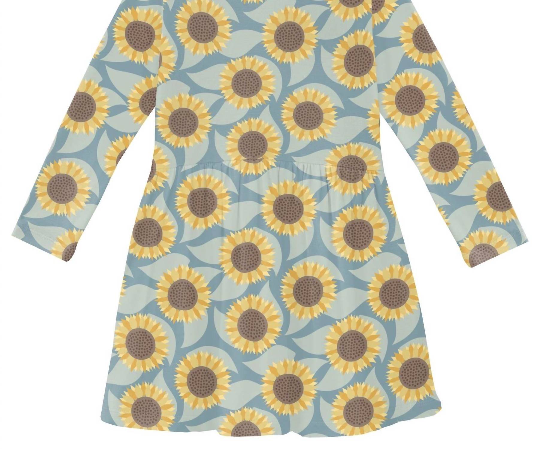 Kickee - Girl's Long Sleeve Twirl Dress With Pockets