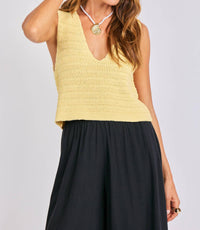 Sage The Label - Pineapple Sweater Tank Top