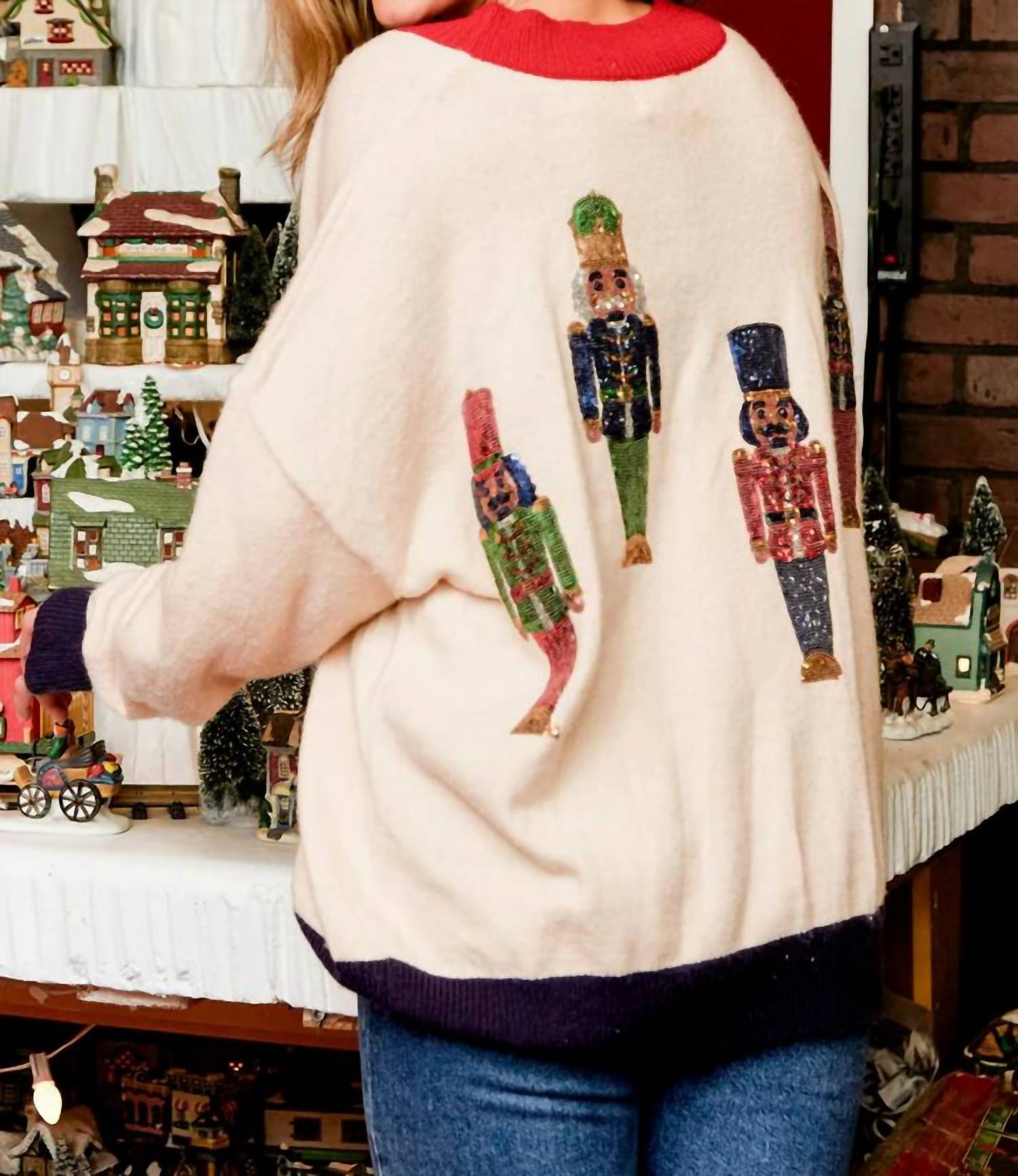 Fantastic Fawn - Sequin Nutcracker Cardigan