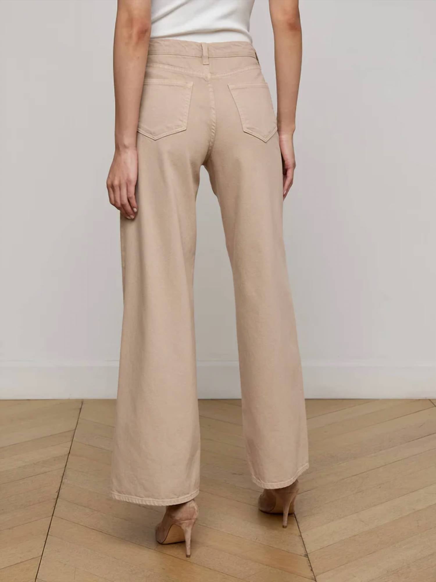 L'Agence - Alicent High Rise Sneaker Wide Leg Jean