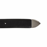 Anderson's Leather Belt With Silver Buckle in black - women's accessory - alternate view