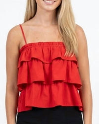 Anniewear - Sleeveless Ruffle Top