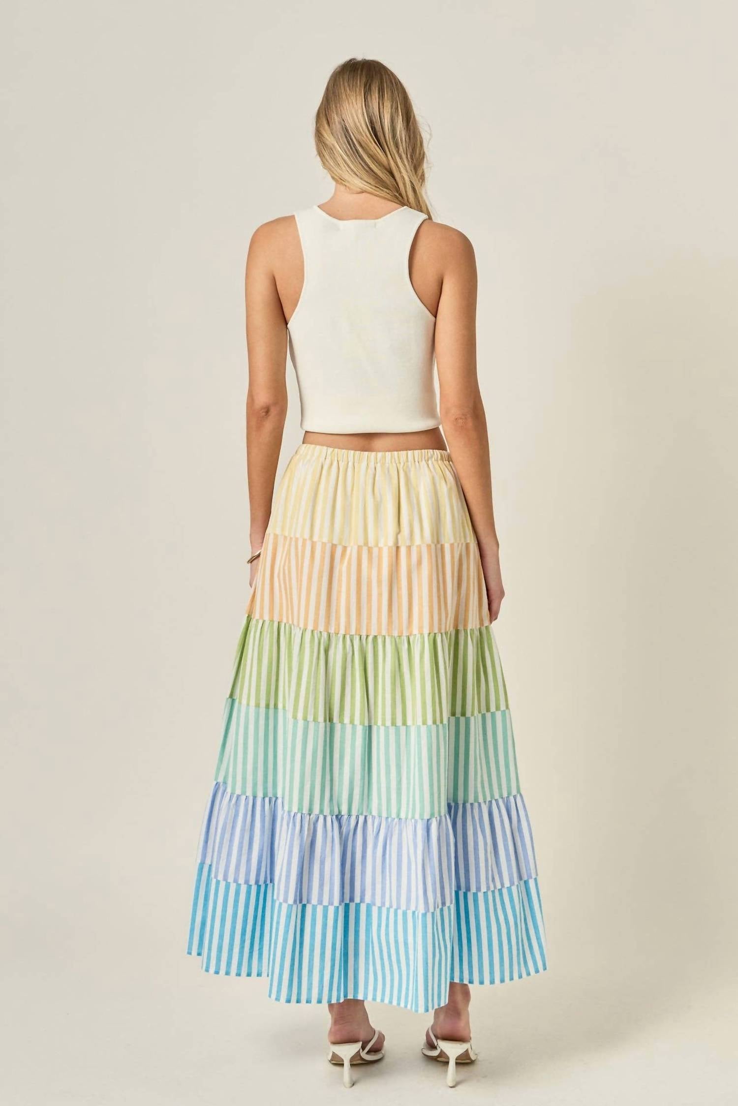 English Factory - Pastel Tier Skirt