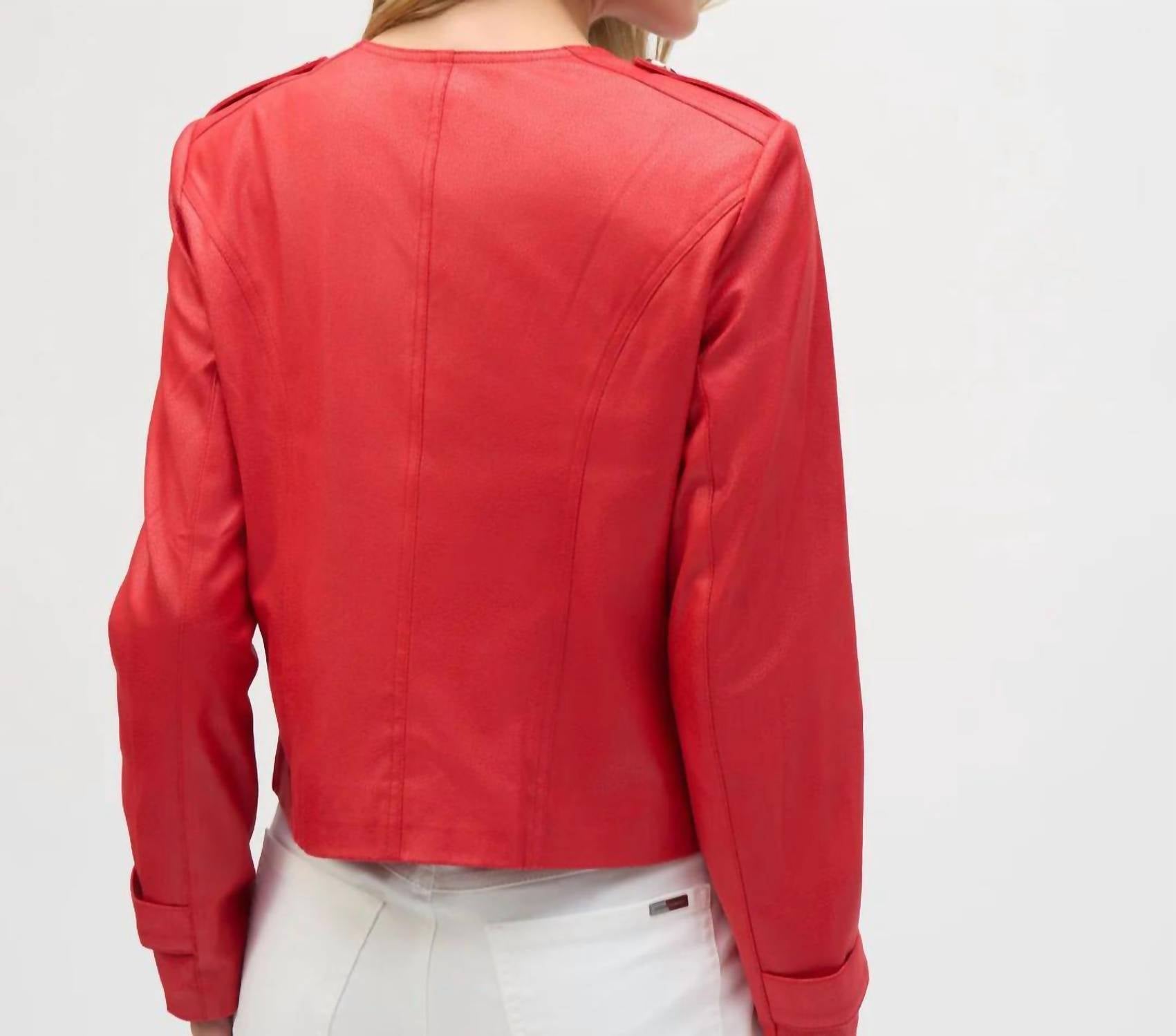 Joseph Ribkoff - Faux Leather Jacket
