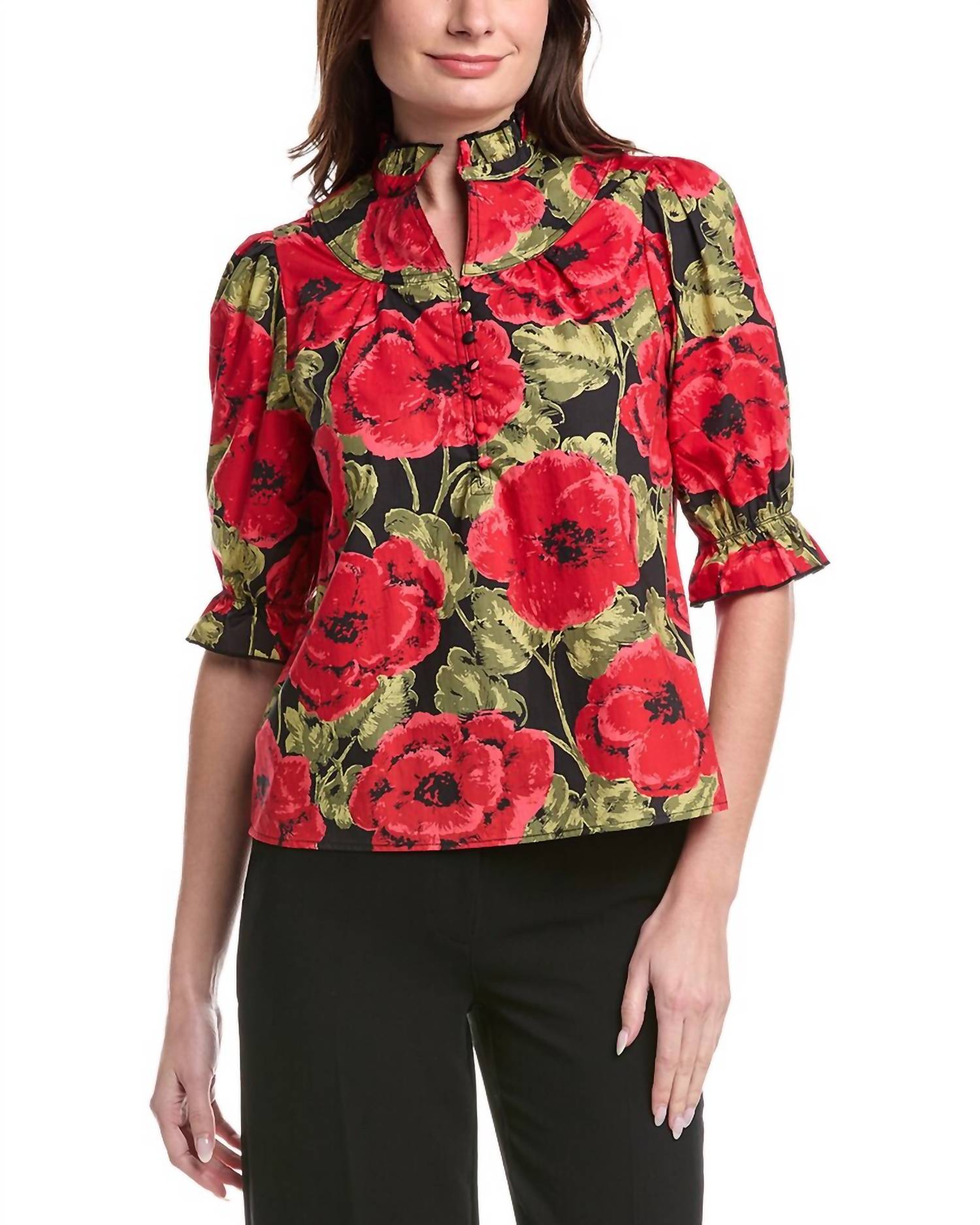 Flora Bea - Edith Button Down Top