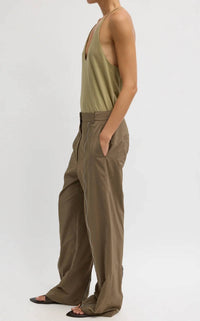 Tibi - Nylon Zipper Trouser - Short Length