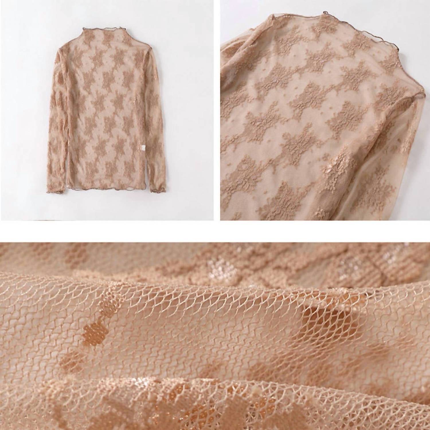 Accity - Women's Sexy Mesh Blouse