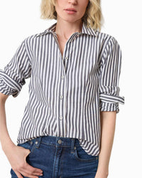 Lilla P - Long Sleeve Striped Button Down Shirt