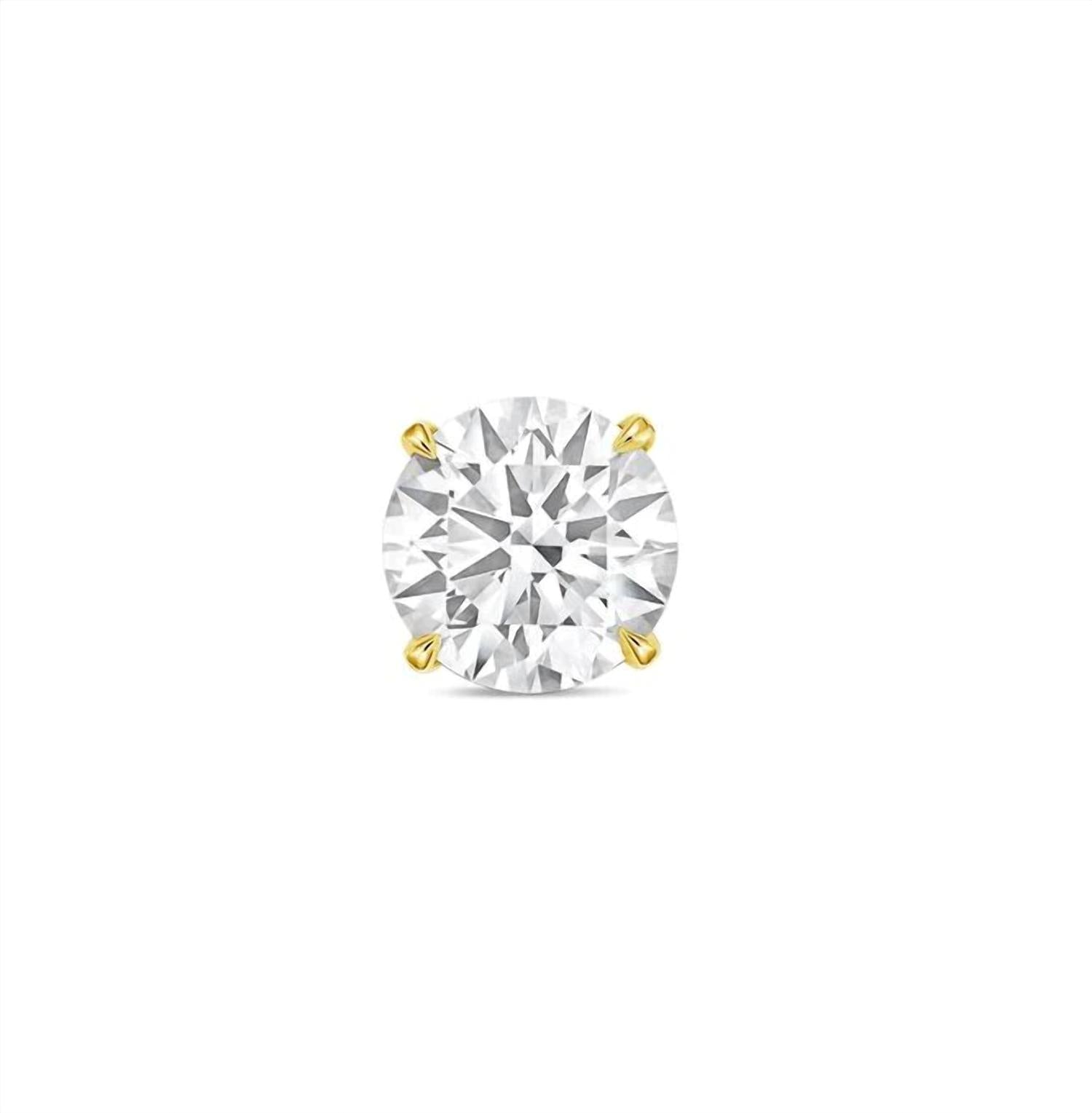 Diana M Jewels - 10.00 Cts Round Lab Grown Stud Earrings - Bold