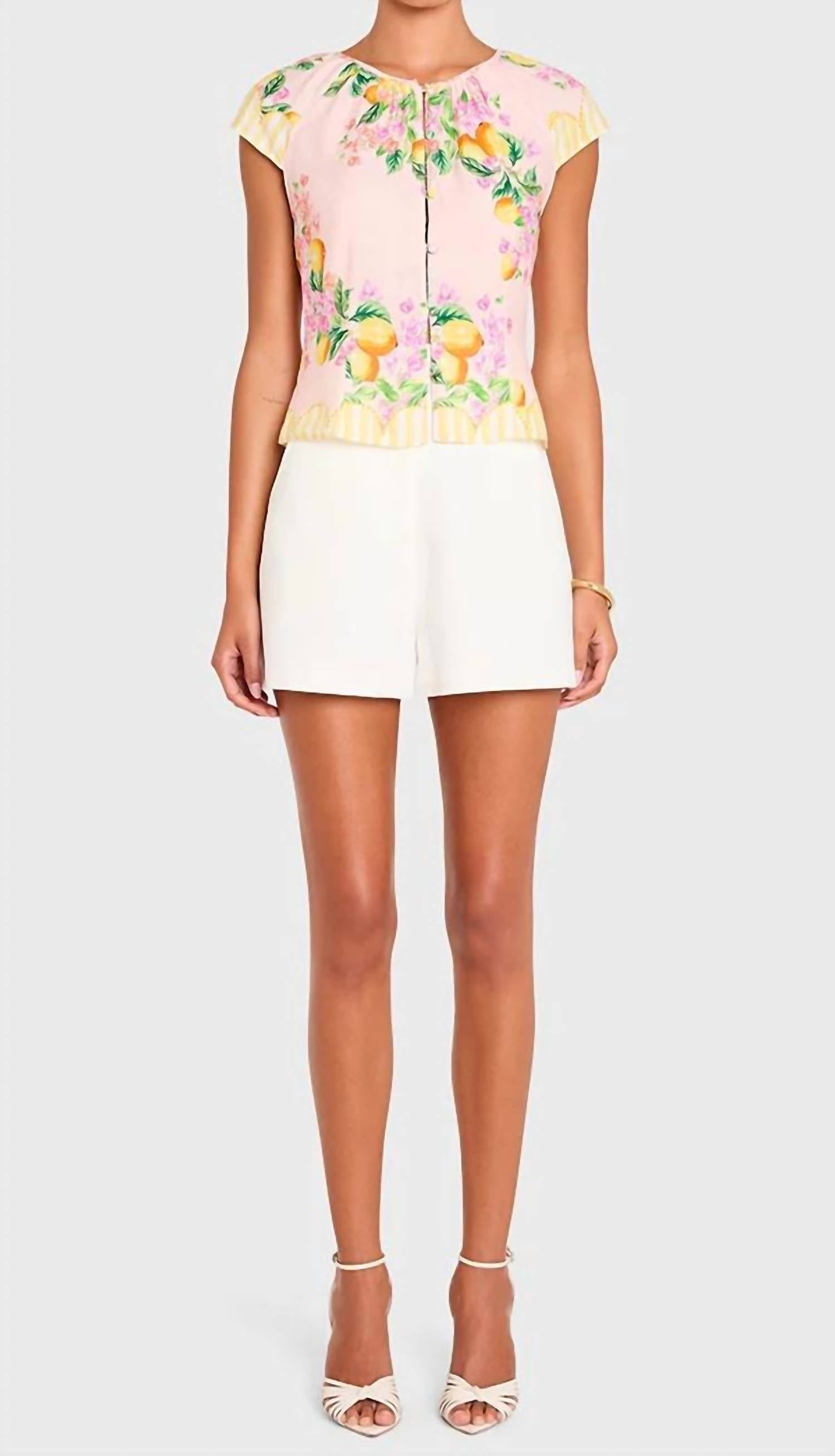 Amanda Uprichard - Pinto Front Loop Button Closure Top