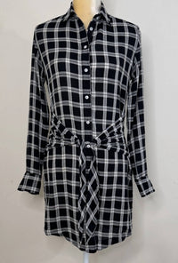 Rag & Bone - Tie Plaid Mini Dress