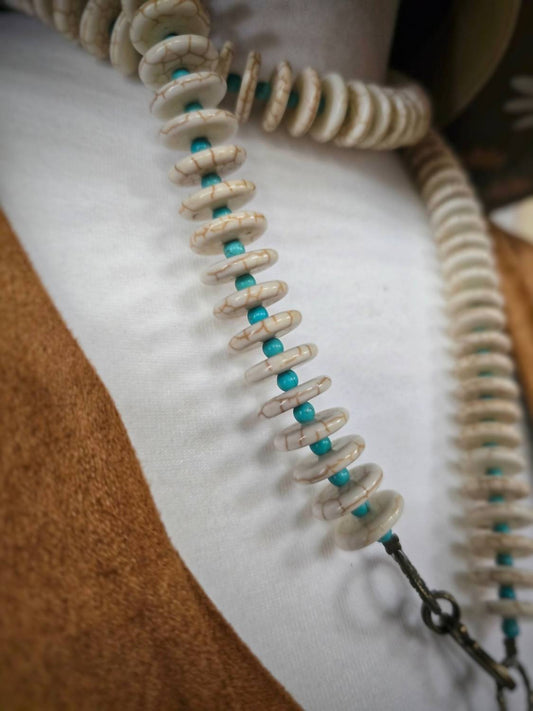 Keep It Gypsy - Bone Bead Statement Necklace