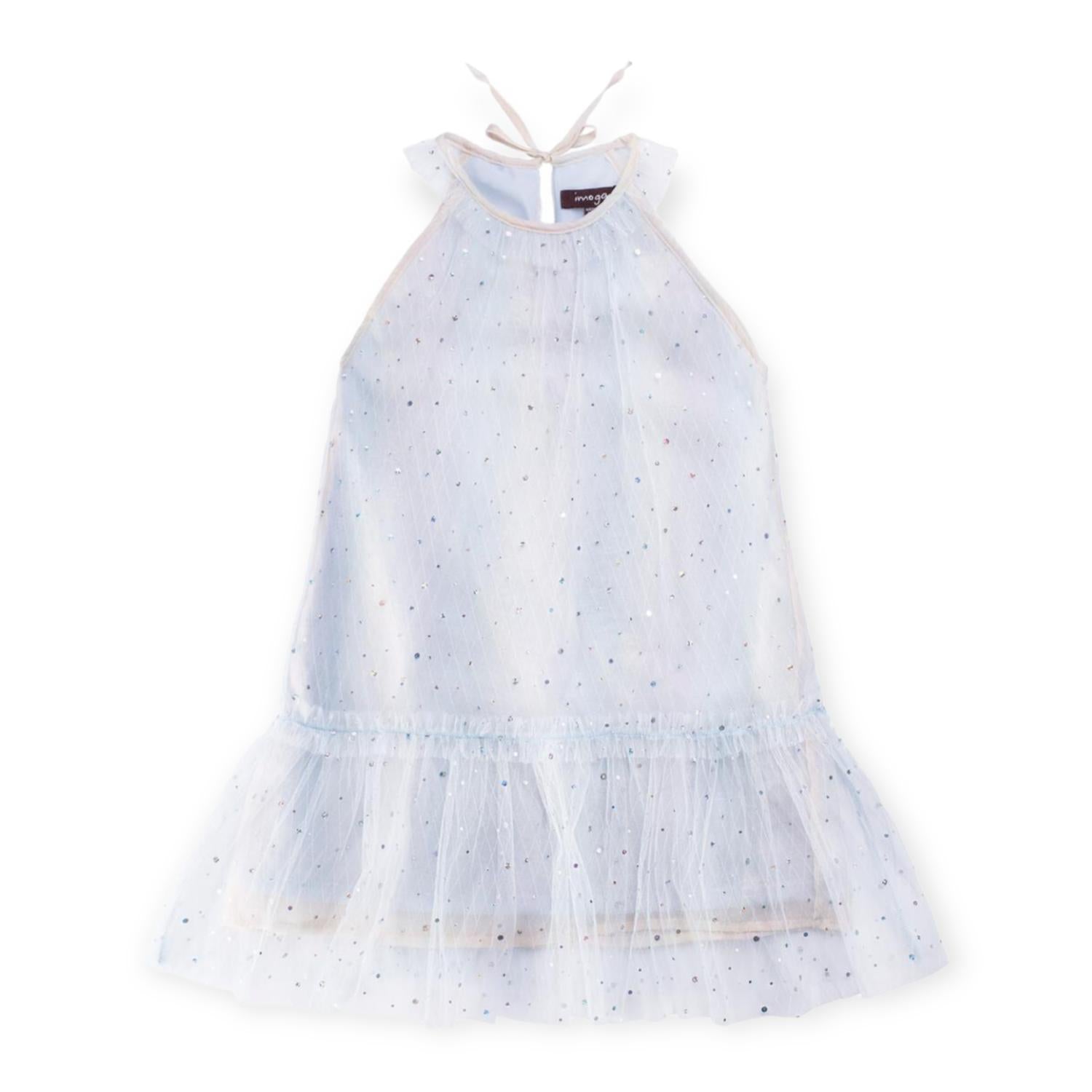 Imoga - Girl's Nina Mesh & Chiffon Halter Dress
