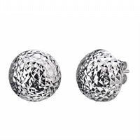 Gold & Honey - Women's Set Of Mesh Drop And Diamond Cut Stud Earrings