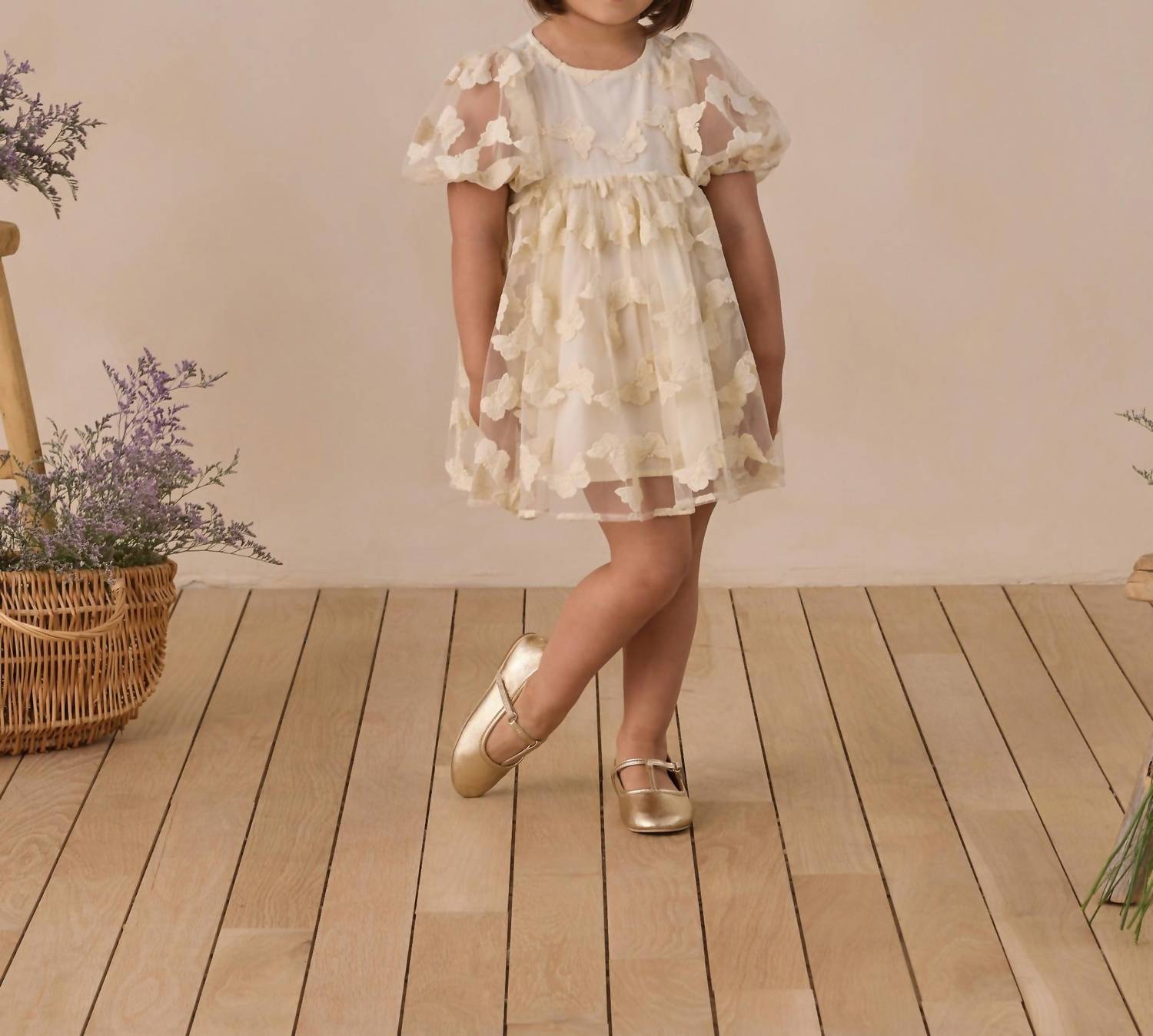 NORALEE Girls Luna Dress in natural - kids' dress