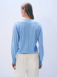 White + Warren - Superfine Merino Wool V Neck Sweater