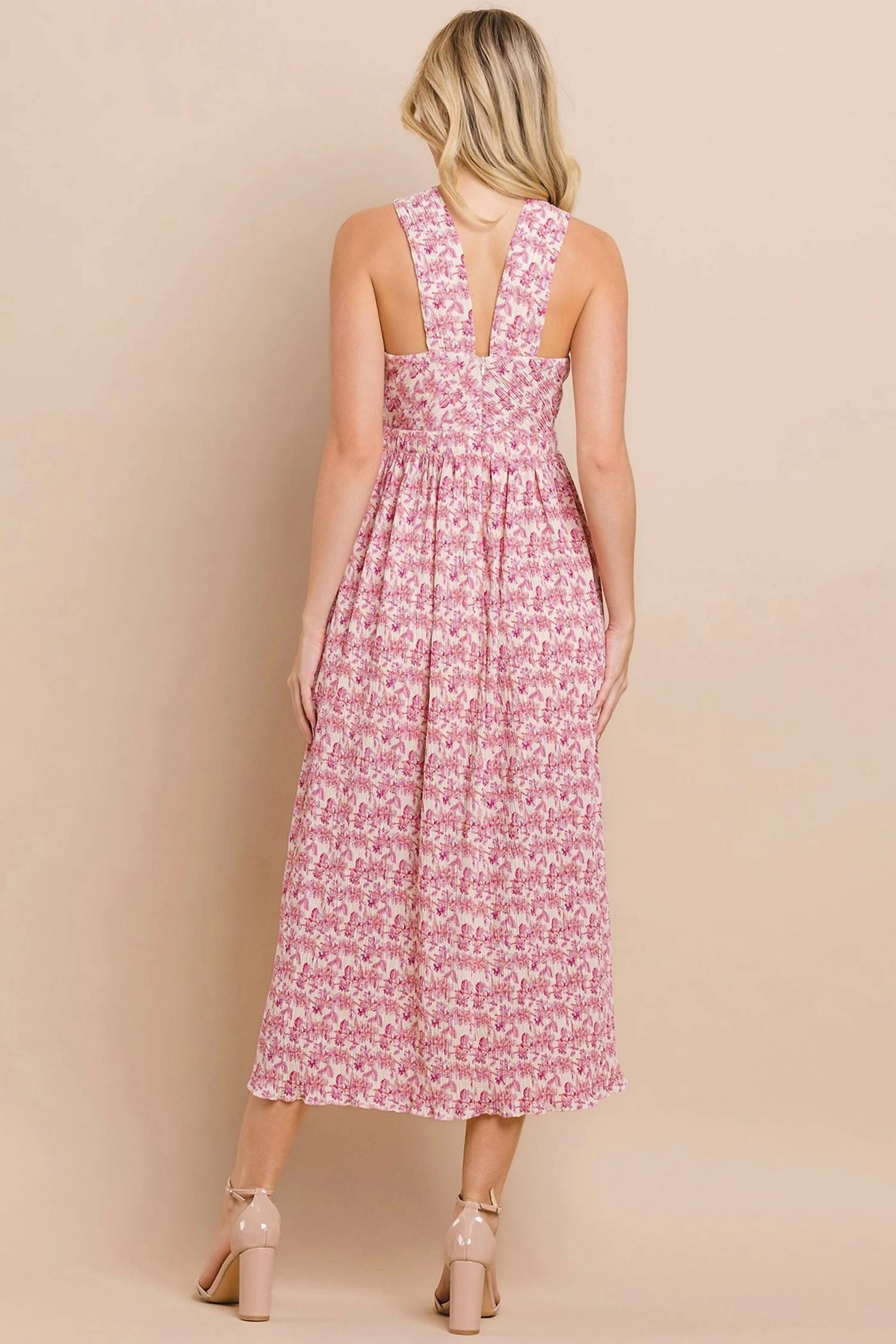 Tcec - Petal Pleated Dress