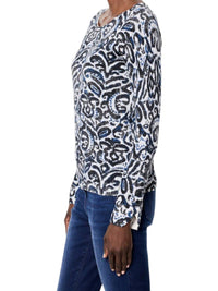 Nic + Zoe - Tossed Paisley Supersoft Sweater