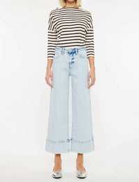 Kancan - Kassie Essentials Crop Wide Jeans