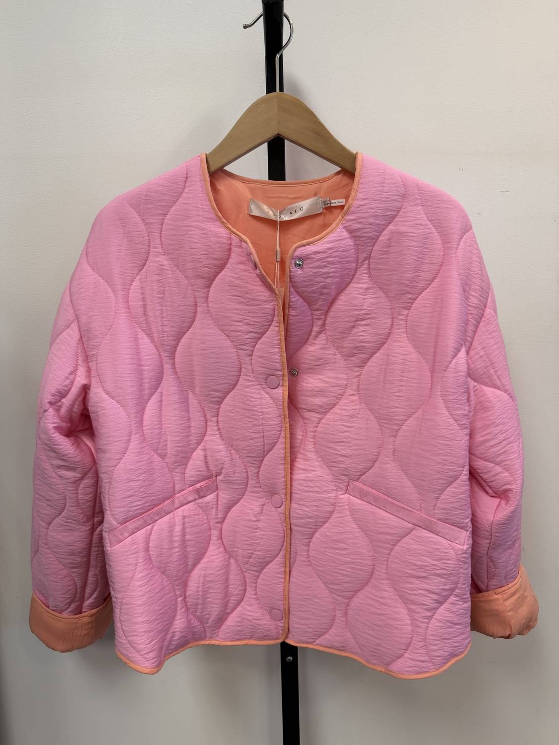 Esqualo - Women's Quilted rose spring jacket