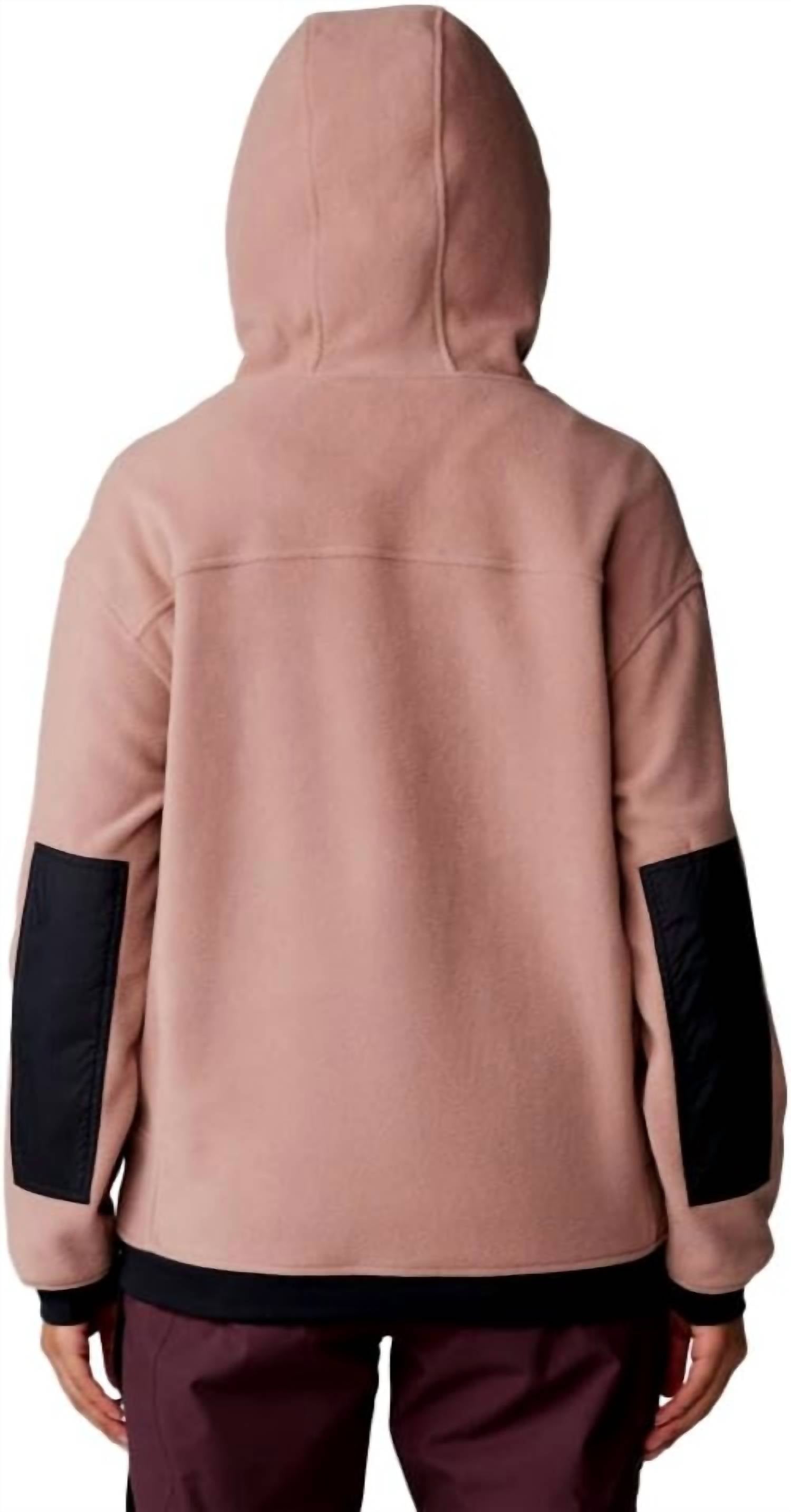 Mountain Hardwear Powder Maven Fleece Pullover Hoody in smokyquartz - women's top - view 4