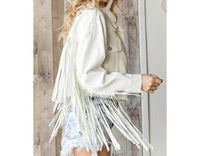 Veveret - Raw Hem Fringe Jacket