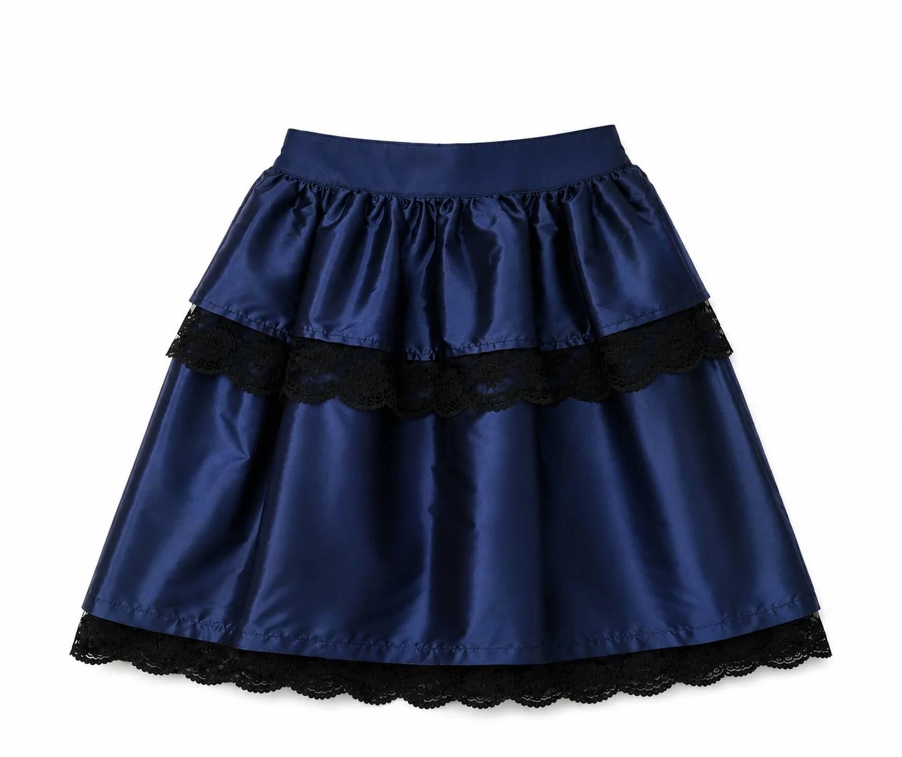 Mademoiselle Charlotte - Kid's Lace Trim Skirt