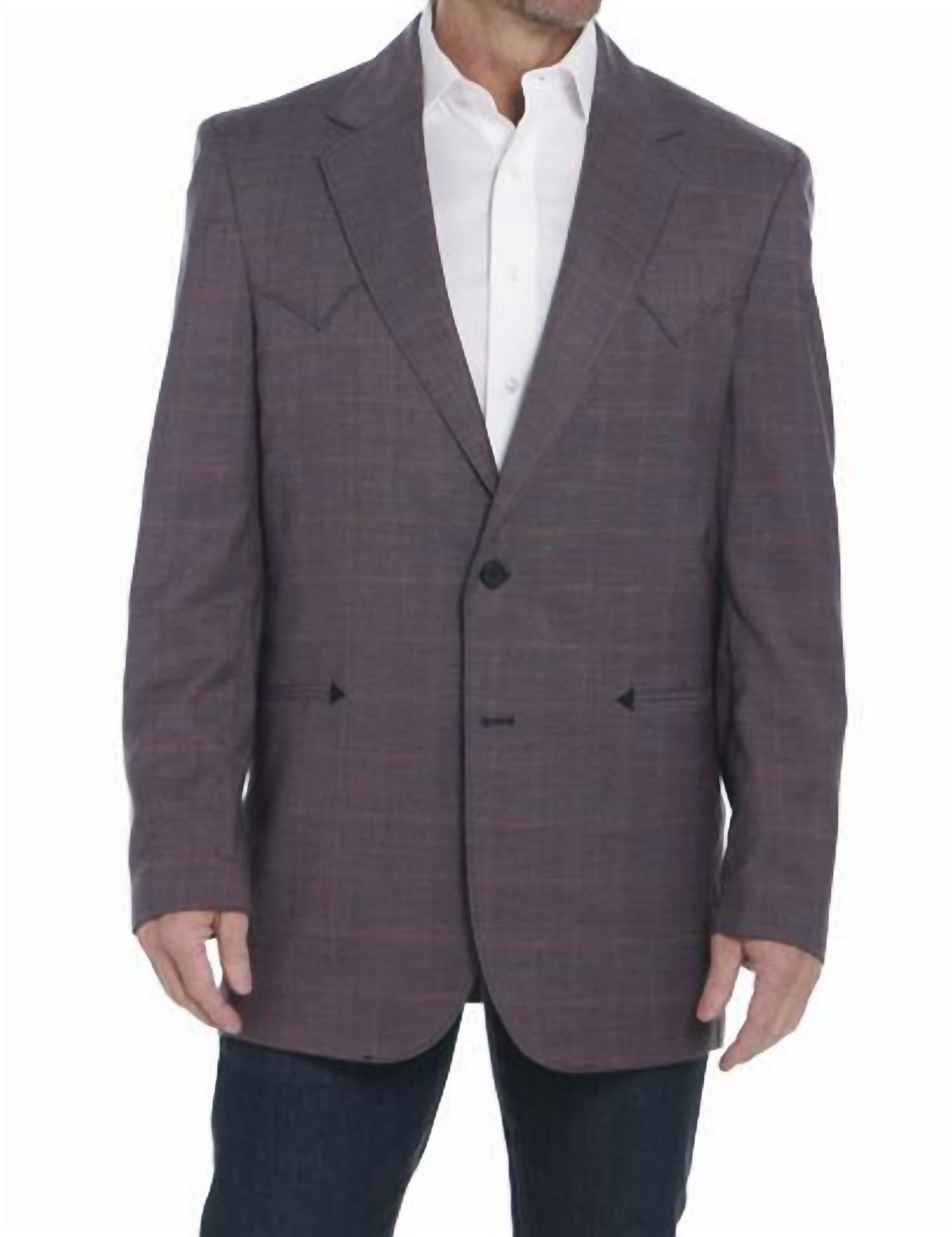 Circle S Men's Sports Coat in merlot - men's jacket