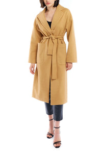 Lblc The Label - Marie Tie Front Midi Trench Jacket