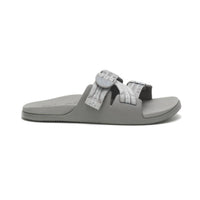 Chaco Women's Chillo Slide Sandal in pierce staple gray - women's sandal - detail view