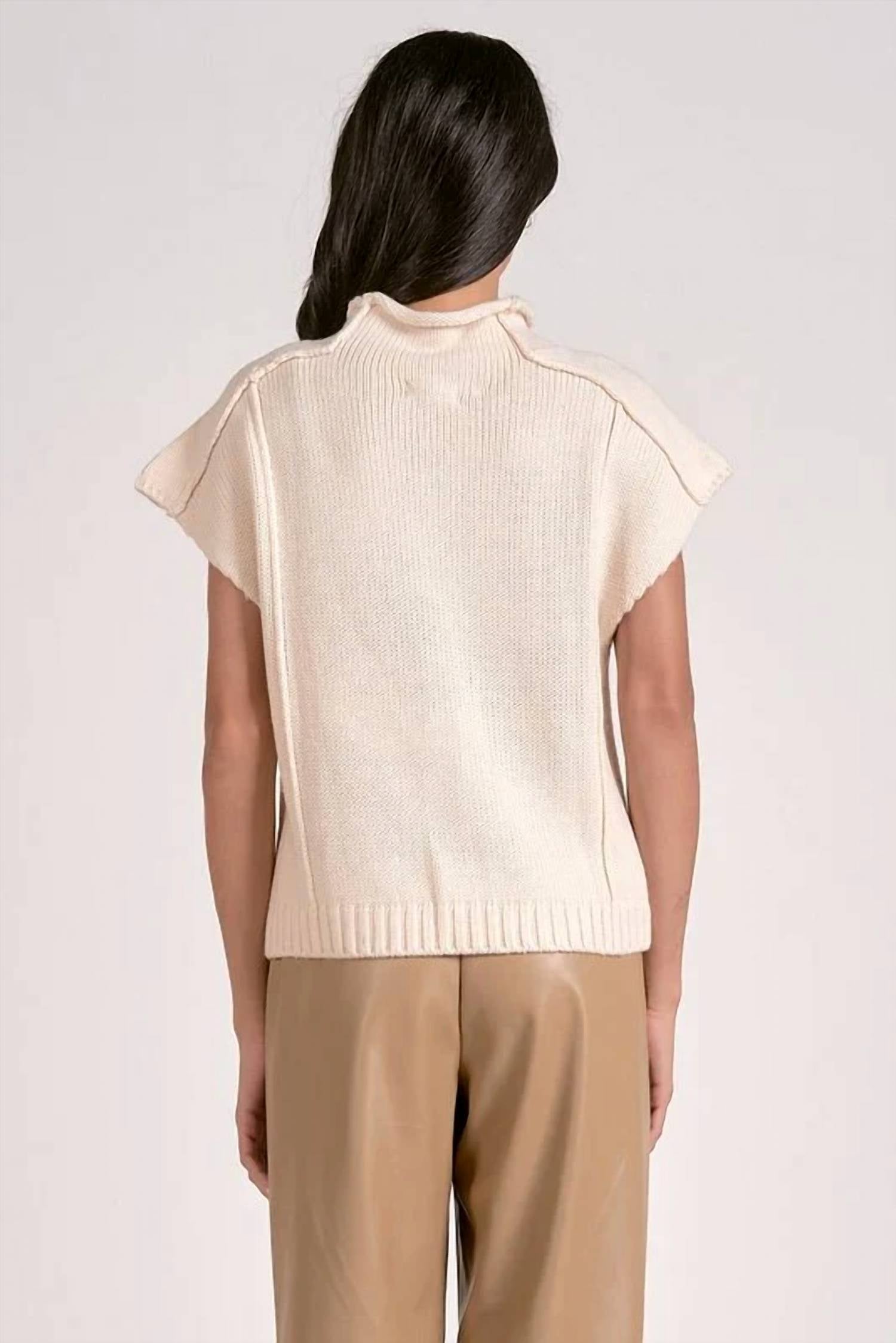 Elan - Maura Cap Sleeve Sweater