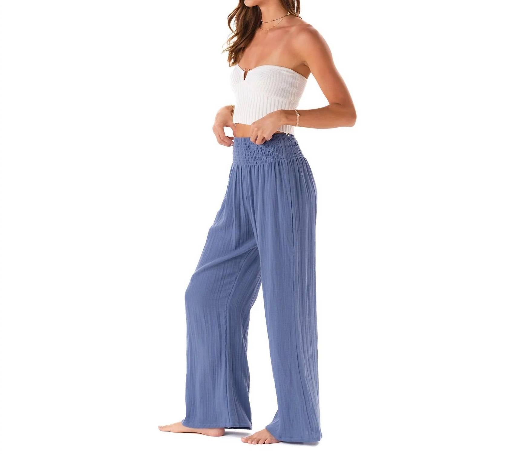 Lotus & Luna - Wide Leg Cotton Pants