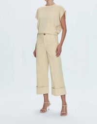Pistola - Maya Cuffed Hem Wide Leg Pants