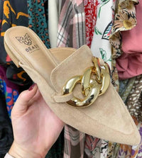 Beast Fashion - Women's Chain Detail Mule