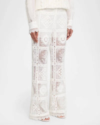 Zimmermann - Aster Embroidered Pants