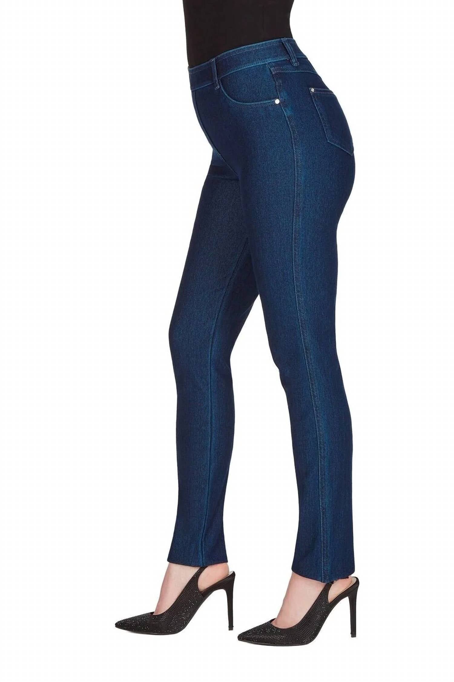 Belle D'Amour - Tricotto Pull-on Stretch Denim Pants